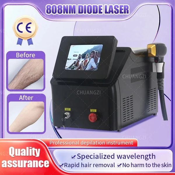 

laser machine wholesale price 2000w 3wavelengths 755 808 1064nm permanent painless 808nm portable diode laser hair removal machine, Black
