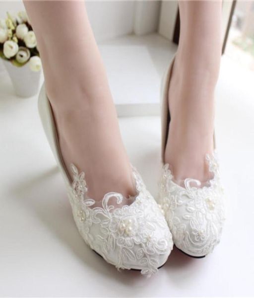 

white lace wedding shoes kitten heel handmade 2015 bridal shoes custom made heel height women shoes for wedding bridesmaid s1729832, Black