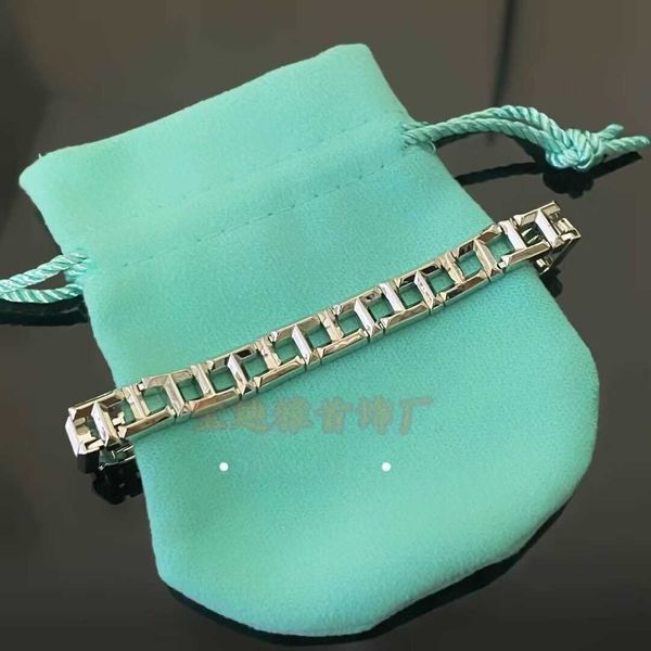 

original tiffay's same style geometric bracelet high-end personalized buckle versatile temperament and a variety of hakka styles yvzv, Black