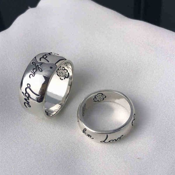 

designer jewelry bracelet necklace / family love fearless ring heart-shaped pattern men's women's couple ring high quality, Silver