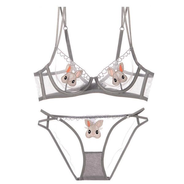 

ribbon factory store very thin chest armor and pants exciting series of transparent cartoon embroidery large-sized women' underwear bc, Red;black