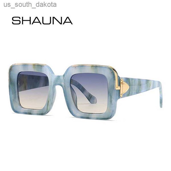 

shauna retro square women luxury sunglasses fashion brand designer gradient mirror shades uv400 men trending sun glasses l230523, White;black