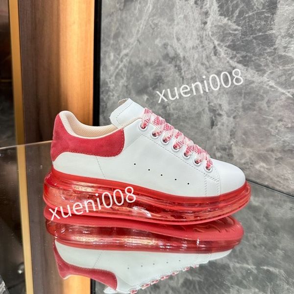 

fashion womens mens quality casual shoes brand leather lace-up sneaker running trainers letters flat printed sneakers2023, Red;white