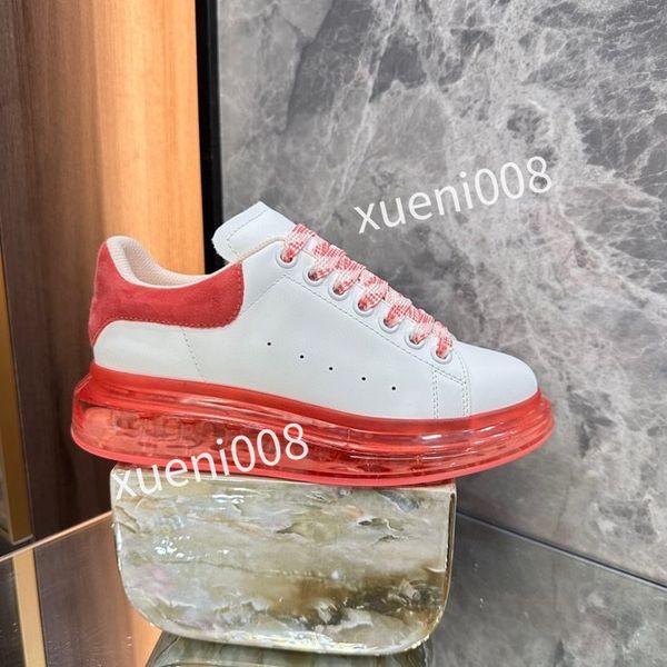 

2023new fashion womens mens quality casual shoes brand leather lace-up sneaker running trainers letters flat printed sneakers, Red;white