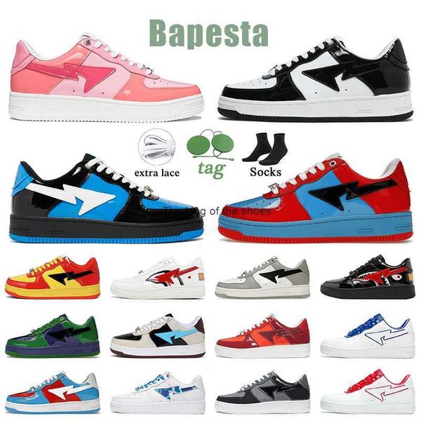 

og2023 with socks designer casual shoes bapestas sk8 sta women mens bapesta shoe color camo combo pink black grey orange white blue abc red
