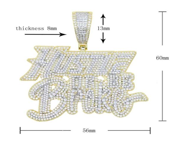 

hiphop bling cubic zircon paved hustle letter pendant necklace with rope chain for men boy fashion charm jewelry8934657, Silver