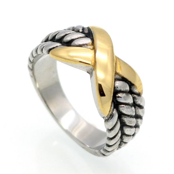 

rings twisted women braided designer men fashion jewelry for cross classic copper ring wire vintage x engagement anniversary gift 001, Silver