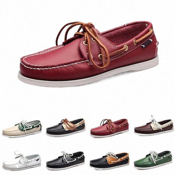 

men casual shoes loafers triple black white green beige mahogany taupe mens trainer sneakers jogging walking seven n0cq#