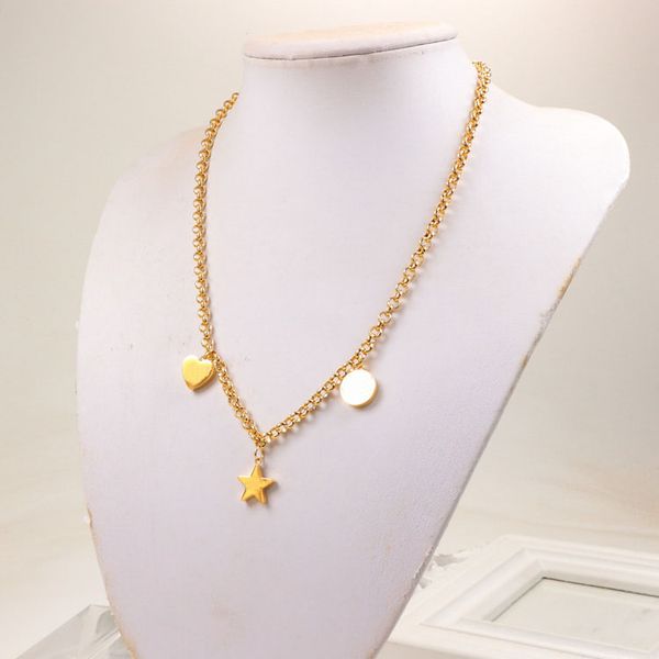 

pendant necklaces luxury gu brand designers letter g classic style blind for love heart-shaped flower and bird pendant tiger head with pearl, Silver