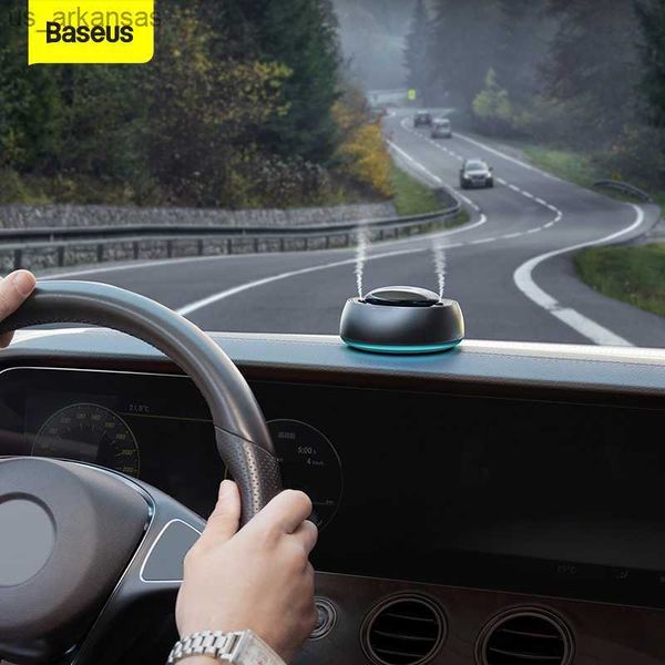 

baseus car air freshener perfume car fragrance car diffuser dual-port atomizer smart app rgb stepless adjustment car accessory l230523