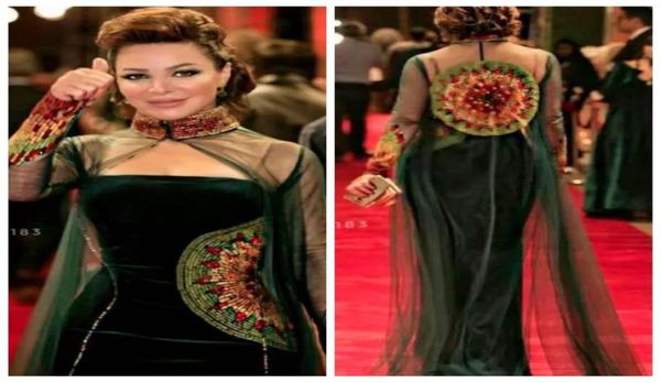 

2019 vintage strapless mermaid evening dresses with long sleeves jacket tulle beaded formal special occasion prom party gowns cele7824904, Black;red