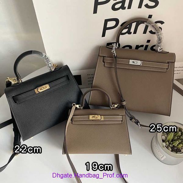 

designer h home kelys tote bag online shop 2023 new genuine leather bag mini second generation black silver button pink women's 28 with