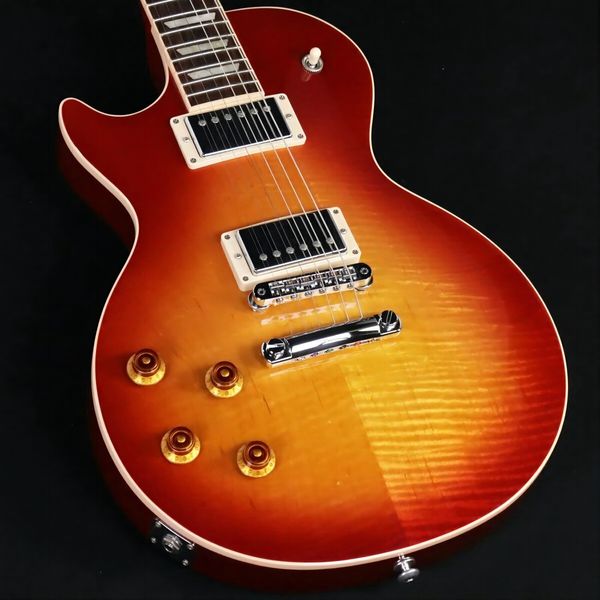 

les standard 2018 left hand heritage cherry sunburst electric guitar258