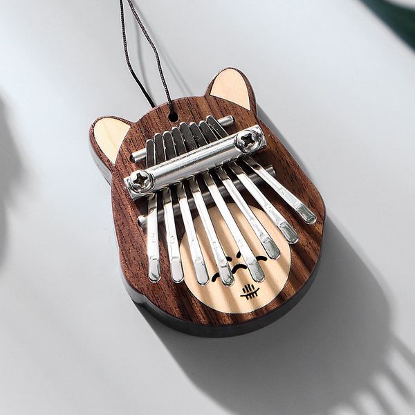 

kalimba thumb piano 8 keys mini kalimba cat finger piano suitable for gift with beautiful pendant