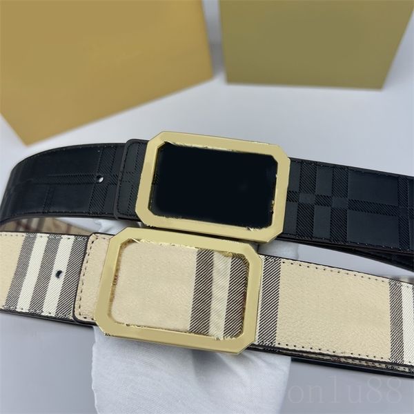 

cinturones black leather belt plaid women belts two sided adjustable horses shapes accessories letter retro gold color buckles belts for men, Black;brown