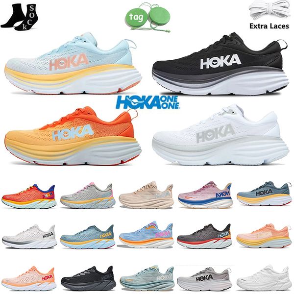 

2023 carbon x 2 on cloud hokas running shoes hoka bondi 8 clifton 9 8 womens mens og summer soog floral people fashion outdoor sports sneake