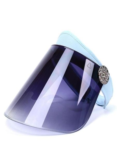 

plastic visor sun hat adjustable sports portable sunvisor outdoor summer cap mx832706587621427, Blue;gray