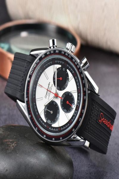 

omeg wrist watches for men 2022 new mens watches all dial work quartz watch luxury brand chronograph clock men fa5365574, Slivery;golden