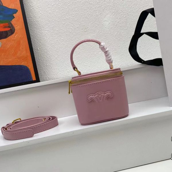 

brand designer mini smooth cow leather cosmetic bag clutch shoulder crossbody bag