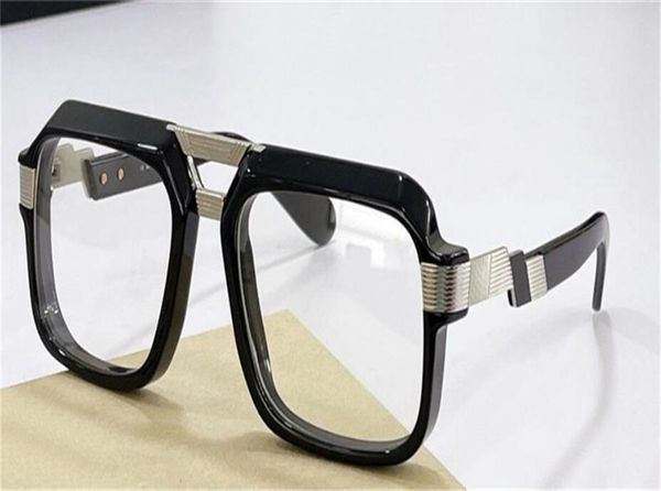 

new fashion man optical eyewear 669 classic square frame simple popular style german design male glasses transparent l5718653, Black