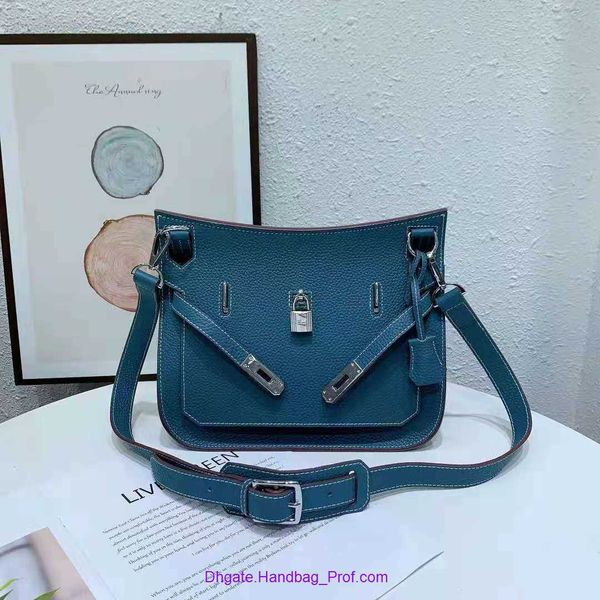 

8a quality original hemrres j ypsiere tote bag for sale layer cowhide gypsy 2023 new genuine leather women's shoulder fashion diagonal