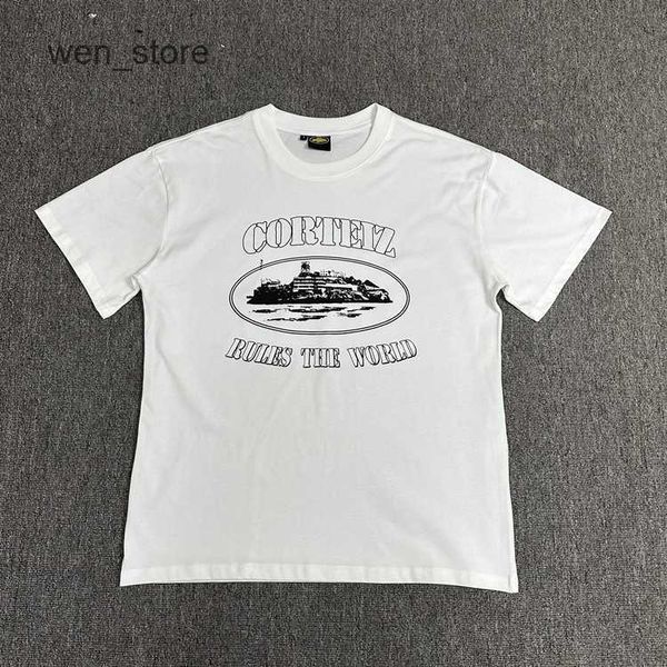 

corteiz white designer selling devil's island print 8 color short sleeve fashion street beauty hip hop skateboard leisure youth style 1, White;black
