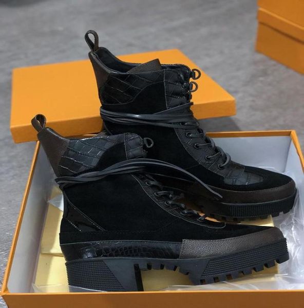 

2021 winter latest women fashion boots winter ankle martin boots desert boot real cow split leather coarse 35419233844, Black