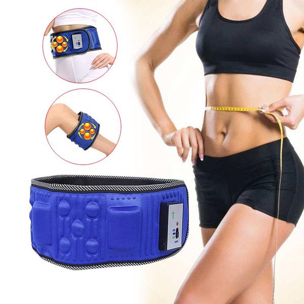 

belt vibrating body slimming belt waist abdominal stimulator hip trainer fat burning weight loss fitness massage x5 times workout