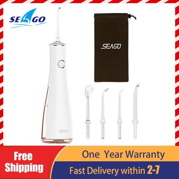 

toothbrush seago new design water flosser portable teeth oral dental irrigator 3 modes waterproof large capacity 150ml family tooth cleaner