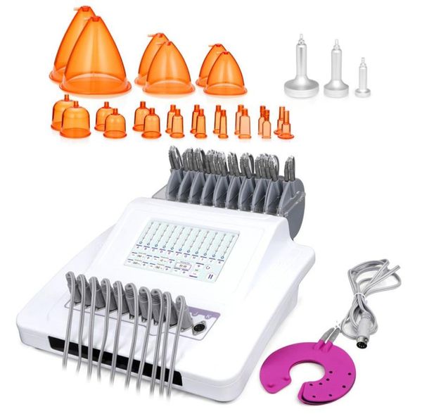 

2021 ems micro current muscle stimulator electro body slim massager 40k unoisetion cavitation 20 handle with vacuum cupping optio8865950, Black;white