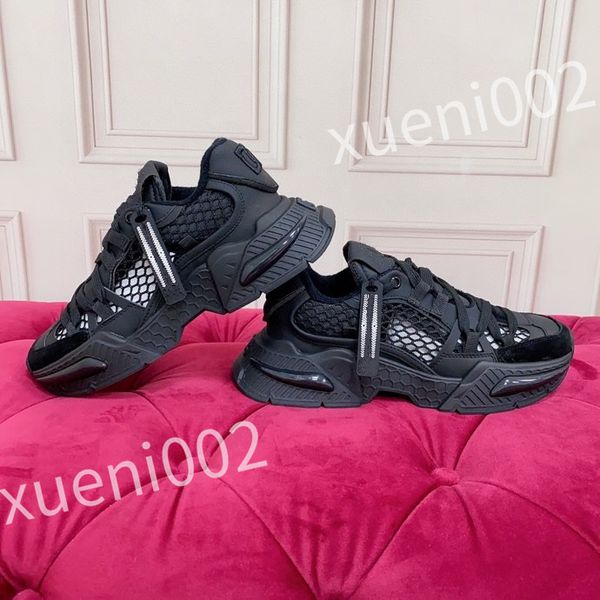 

new casual shoes women shoe leather fashion sneakers lace up comfort pretty designer trainers for daily life mens sneakers, Black
