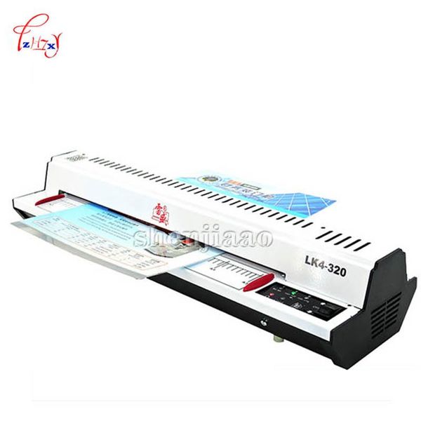 

epilator lk4320 320mm cold roll laminator cold lamination 4 roller system p laminating machine plasticizer a3 a4 paper 220v 1pc