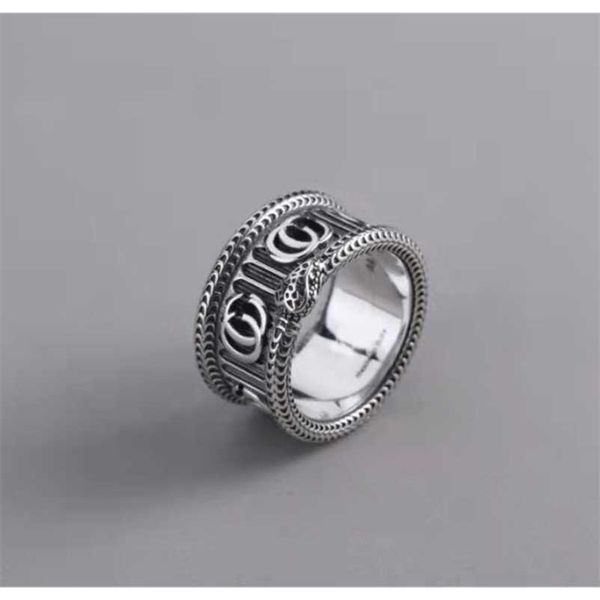 

designer jewelry bracelet necklace spirit snake is an old couple for men women trend ins ring high quality, Silver