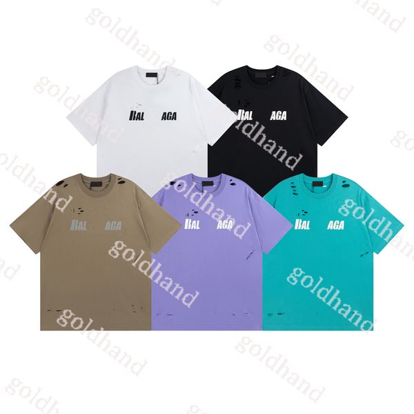 

retro t shirt mens plus size tees designer fashion hollow out summer breathable polos casual street hip hop tshirt, Black;brown