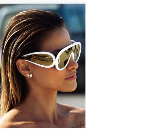 

ladies designer anagram sunglasses summer driving polarized sun glasses mens eyewear uv400 shades eyeglasses travelling super size masked su, White;black