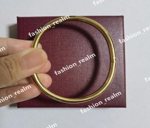 

classic bangle bracelets designer nail bracelet luxe jewelry stainless steel cuff bangles gold silver diamond fashion love bracele5837570, Black