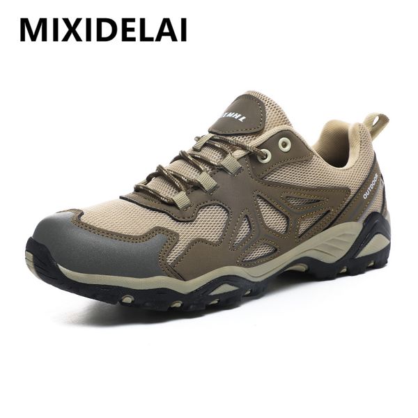 

new mens casual shoes fashion outdoor couples shoes breathable mesh sneakers non-slip comfortable hiking shoes brand men shoes, Black