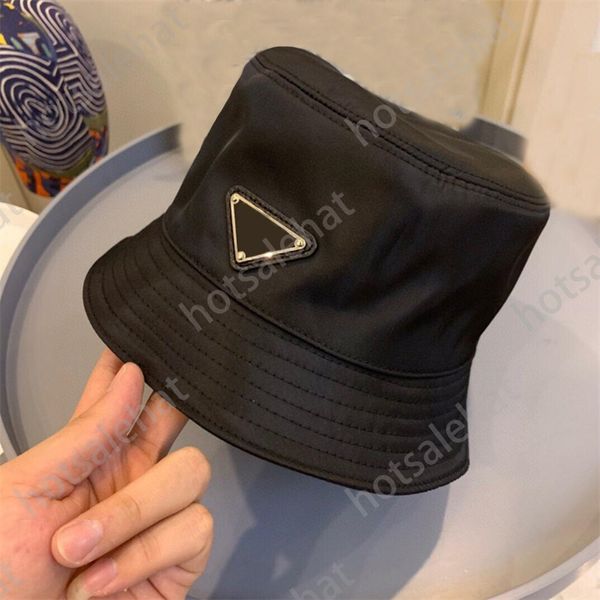

portable nylon designer cap bucket hat for men party leisure summer outdoor sunshine proof gorras front metal triangle mens hats vintage mz0, Blue;gray