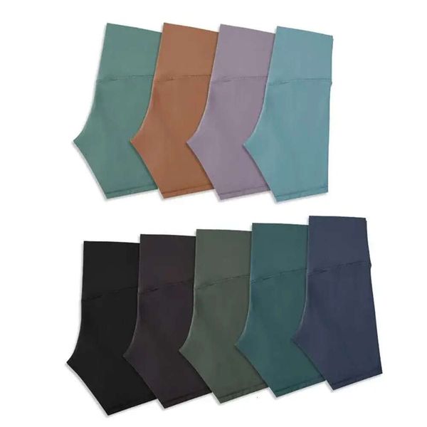 

lulus yoga outfits no front seam high waist yoga shorts 2023 lu women's nseam fiess athletic workout running shorts with inner pocket f