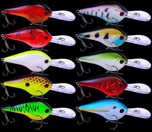 

10pc 3d crank lures 11g95cm fishing lure 6 hook diving fishing tackle7236050