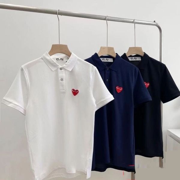 

summer polo shirt plaid collar fashion embroidered men's silk cotton men's short-sleeved t-shirt, White;black