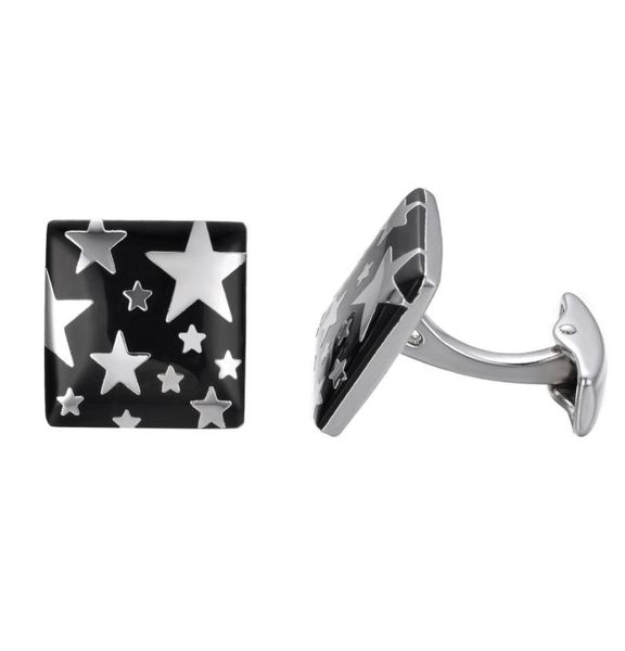 

yoursfs 2 pairsset men stainless steel star cuff links business anniversary wedding birthday gift6512571, Silver