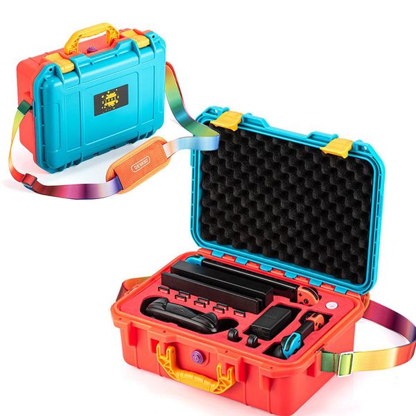 

organizer for nintendo switch oled portable shoulder bag explosionproof box travel handbag hard cover shell accessories carrying case