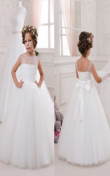 

scoop simple lace beaded sash net baby girl birthday party christmas princess dresses children girl party dresses flower girl dres6255028, White;blue