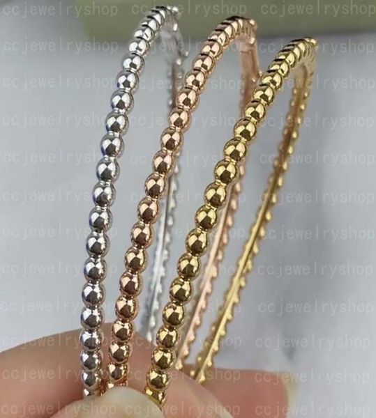 

fashion classic lucky 4four leaf clover link chain beads bracelet stainless steel for 18k plated gold womengirls wedding valenti1302954, Black