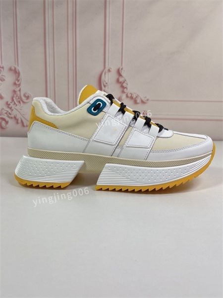 

new women designer sneaker casual shoes leather sneakers embroidered stripes white shoes flat platform walking sports trainers2023, Black