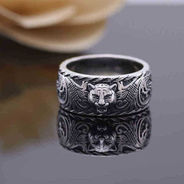 

2023 new designer jewelry bracelet necklace ring accessories sterling ring sense minority personality design plain head women's ins sty, Silver