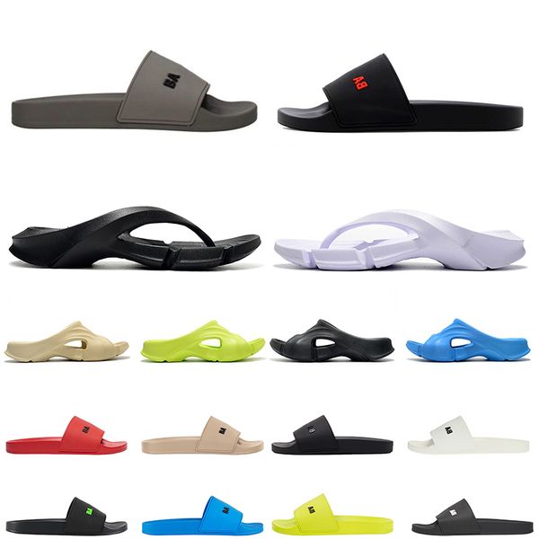 

designer platform pool slide slippers sandals for women men triple black moccasins flip flops sliders mens flat outdoor slides summer beach