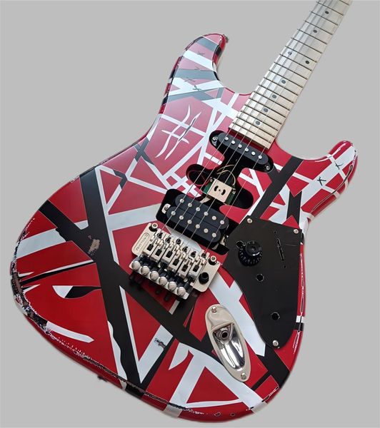 

5150 Heavy duty traditional electric guitar Van Halen handmade traditional guitar alder body Canadian Maple369