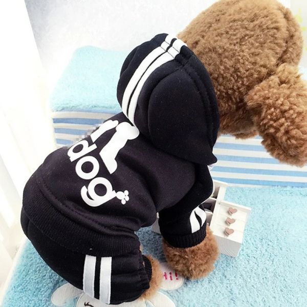 

YUEXUAN Dog Clothes For Small Dogs Autumn Winter Warm Puppy Pet Cat Coat Jacket Sport Dog Jumpsuits Chihuahua French Bulldog Clothing Outfit, Red